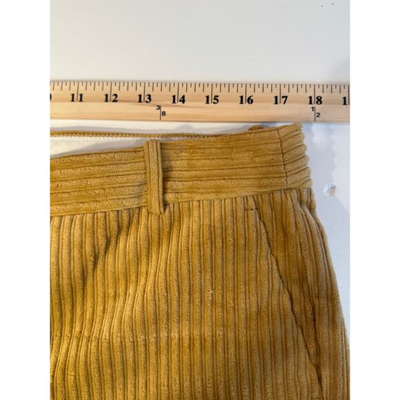 J.Crew Wide Wale Corduroy Pants Size 14 Tan Crop Straight Leg FA18 - Picture 6 of 9
